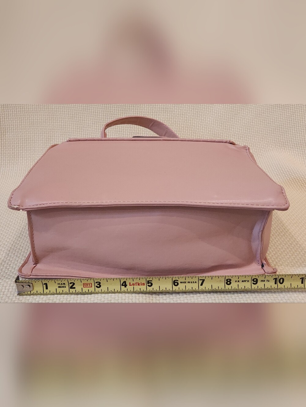 Badgley Mischka Blush Pink Quilted Crossbody Bag Flap Top Handle BM Logo - Picture 5 of 16